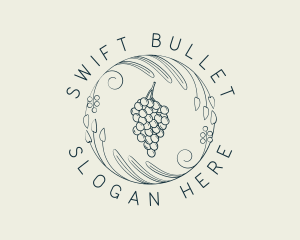 Natural Grapes Winery logo design