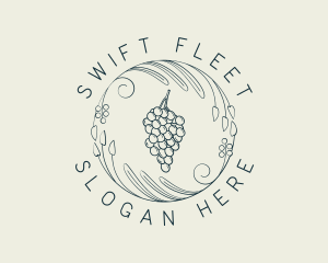 Natural Grapes Winery logo design