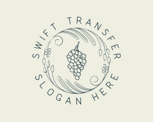 Natural Grapes Winery logo design