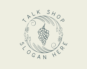 Natural Grapes Winery logo design