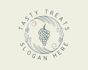 Natural Grapes Winery logo design