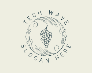 Natural Grapes Winery logo design