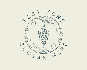 Natural Grapes Winery logo design