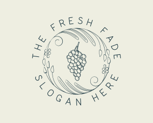 Natural Grapes Winery logo design