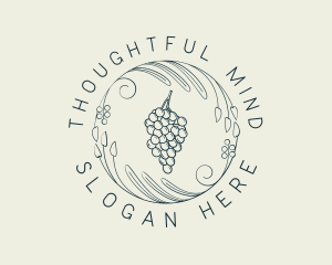 Natural Grapes Winery logo design