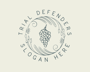 Natural Grapes Winery logo design