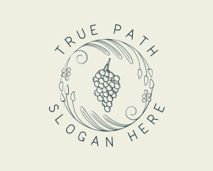 Natural Grapes Winery logo design