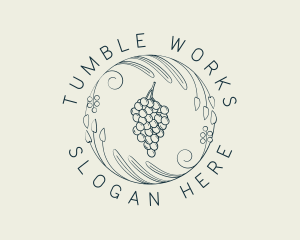 Natural Grapes Winery logo design