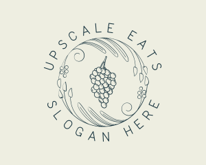 Natural Grapes Winery logo design