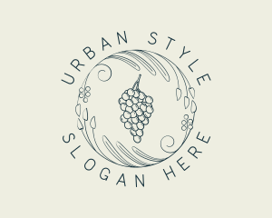 Natural Grapes Winery logo design