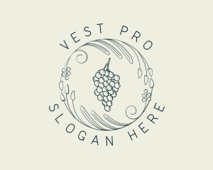 Natural Grapes Winery logo design