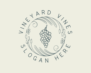 Natural Grapes Winery logo design