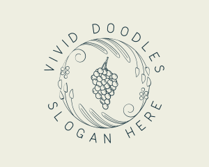 Natural Grapes Winery logo design