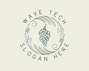 Natural Grapes Winery logo design