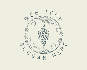 Natural Grapes Winery logo design