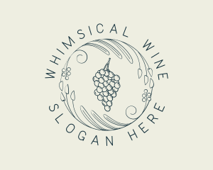 Natural Grapes Winery logo design