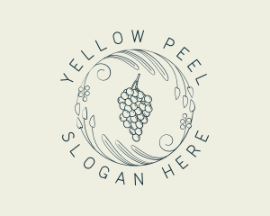 Natural Grapes Winery logo design