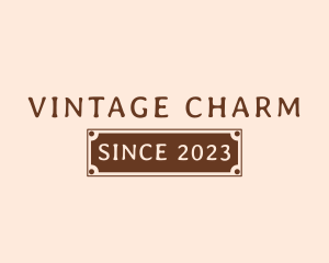 Retro Business Banner logo design