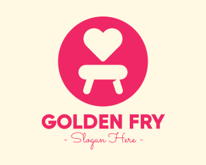 Pink Love Seat logo design