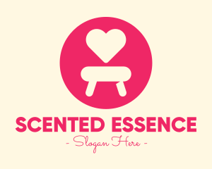 Pink Love Seat logo design