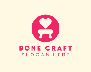 Pink Love Seat logo design