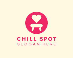 Pink Love Seat logo design