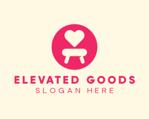 Pink Love Seat logo design