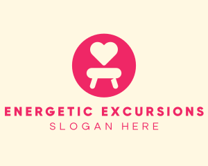 Pink Love Seat logo design