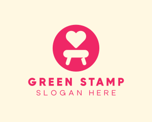 Pink Love Seat logo design