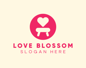 Pink Love Seat logo design