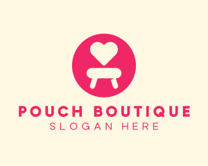 Pink Love Seat logo design