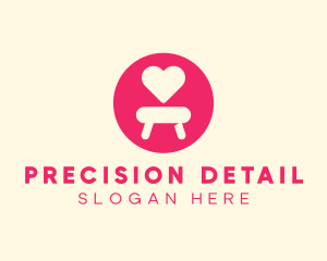 Pink Love Seat logo design