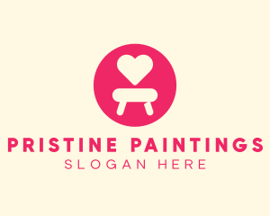 Pink Love Seat logo design