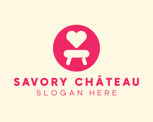 Pink Love Seat logo design