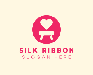 Pink Love Seat logo design