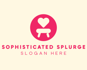 Pink Love Seat logo design