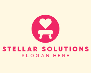 Pink Love Seat logo design