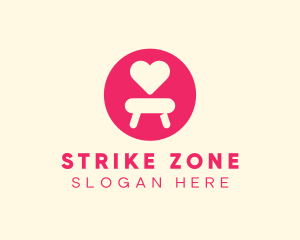 Pink Love Seat logo design