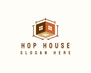 House Building Construction logo design