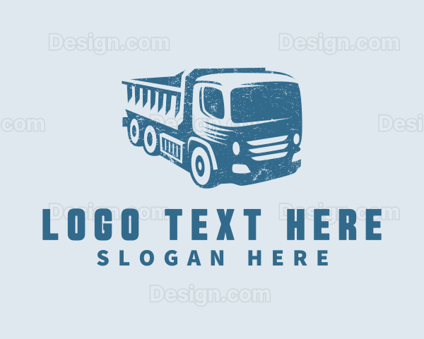 Dump Truck Vehicle Logo