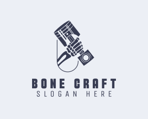 Piston Tool Bone logo design