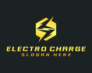 Thunderbolt Lightning Power logo design