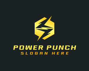 Thunderbolt Lightning Power logo design