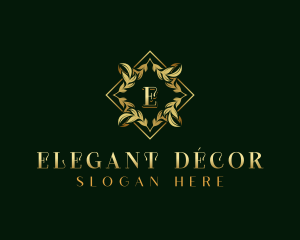 Elegant Wreath Ornament logo design