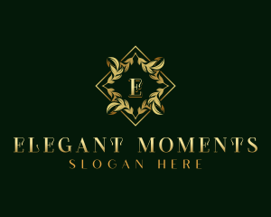 Elegant Wreath Ornament logo design