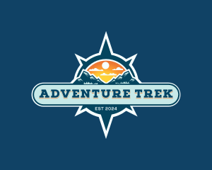 Compass Mountain Adventure logo design