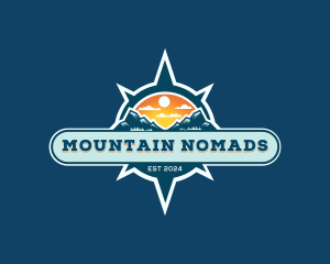 Compass Mountain Adventure logo design