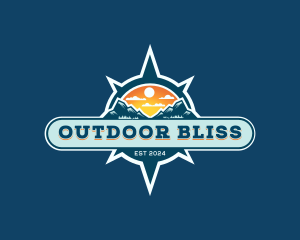 Compass Mountain Adventure logo design