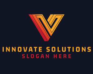 Letter V Professional Industry logo