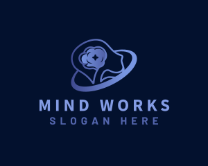 Human Brain Mental Health logo design